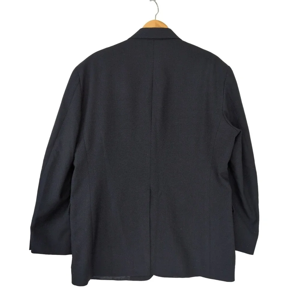 Edwards Blazer Mens 44R‎ Navy Blue 2 Button Single Vent Business Professional